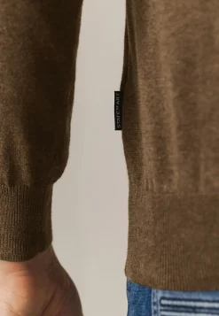 New Katoenen trui met V-hals Truien