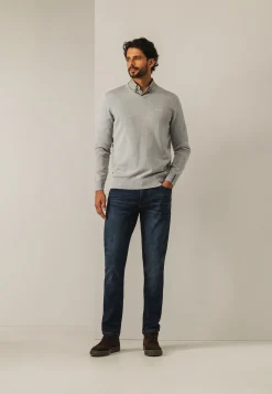 Outlet Katoenen trui met V-hals Truien