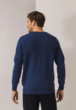 Lamswollen trui met zadelmouwen Truien