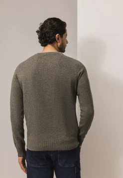 Hot Lamswollen trui met zadelmouwen Truien