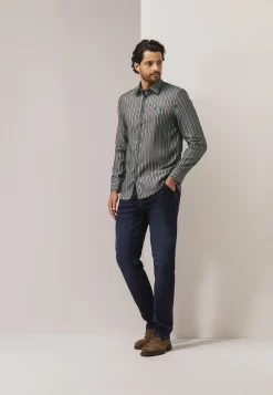 Hot LE MANS CLASSIC gestreept overhemd Overhemden