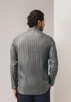 Hot LE MANS CLASSIC gestreept overhemd Overhemden