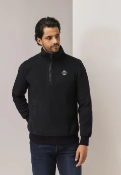 Discount LE MANS CLASSIC polar fleece sweatshirt met halve rits Truien