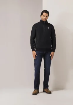 Discount LE MANS CLASSIC polar fleece sweatshirt met halve rits Truien