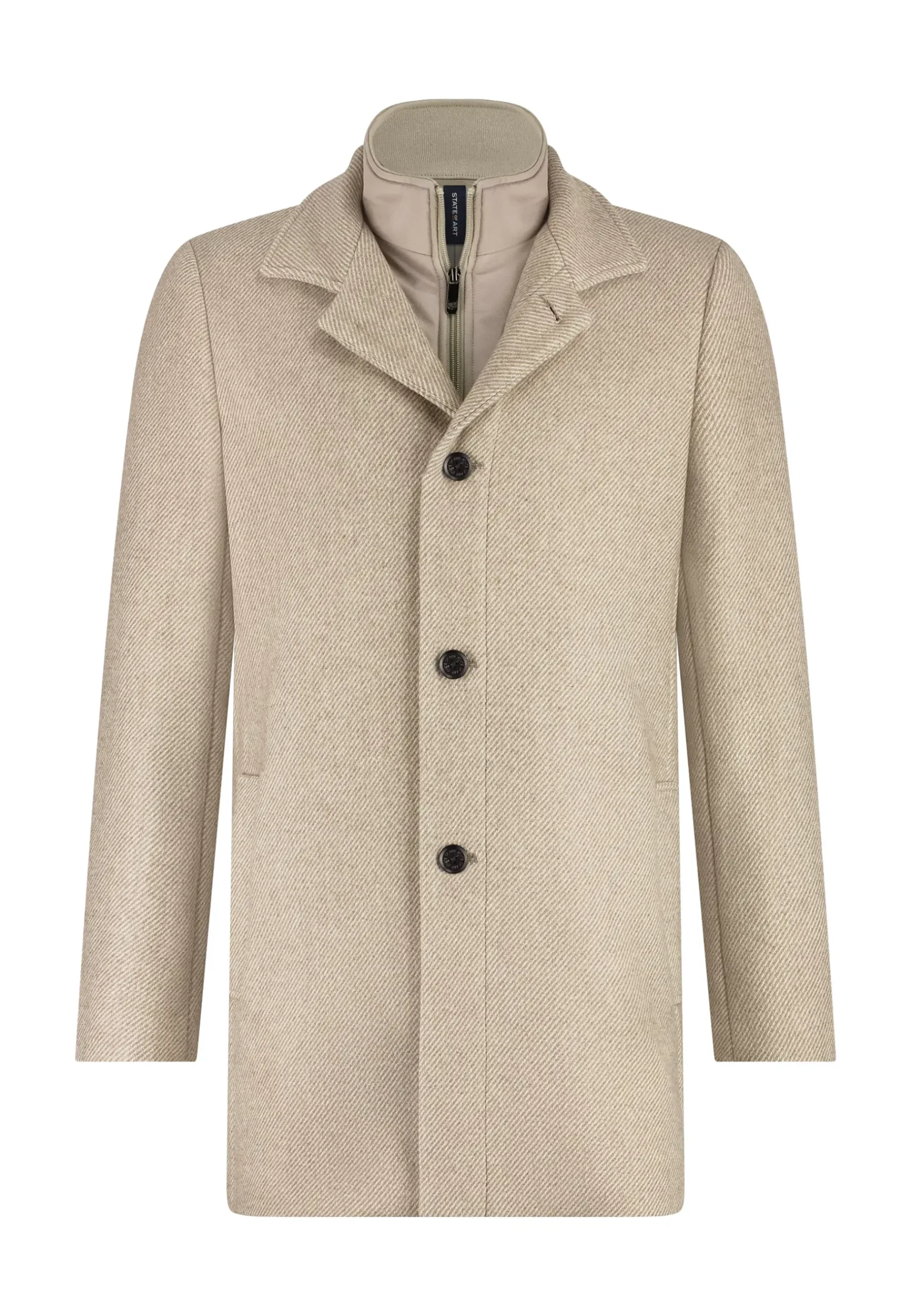 Online Mantel met uitneembare ritsinzet Jassen