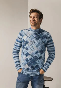 New Multi-color trui met ronde hals Truien