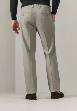 NAVIGATOR chino in stretchstof met visgraatmotief Broeken