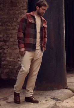 Outlet NAVIGATOR chino in stretchstof met bandplooien Broeken