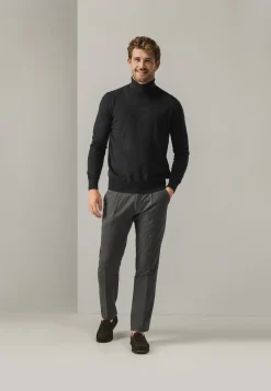 New NAVIGATOR chino in stretchstof met bandplooien Broeken