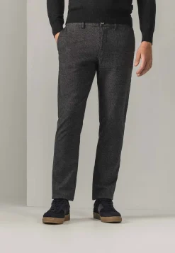 Outlet NAVIGATOR geruite chino in stretchstof Broeken