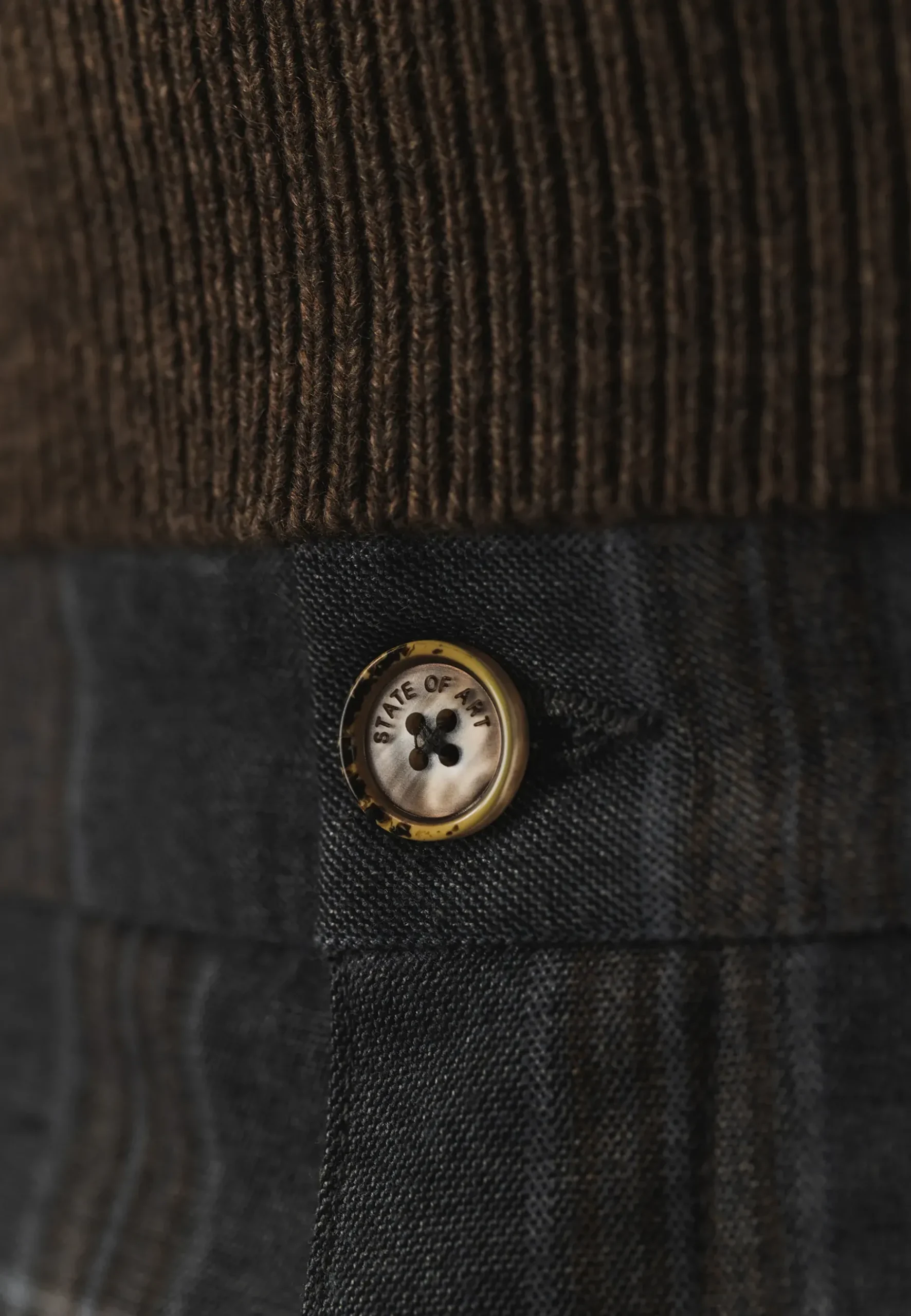 Online NAVIGATOR geruite chino in stretchstof Broeken