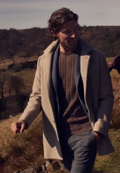 Online NAVIGATOR geruite chino in stretchstof Broeken