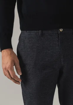 Best NAVIGATOR geruite chino in stretchstof Broeken