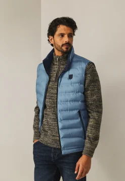 New Omkeerbare bodywarmer met hoge kraag Bodywarmers