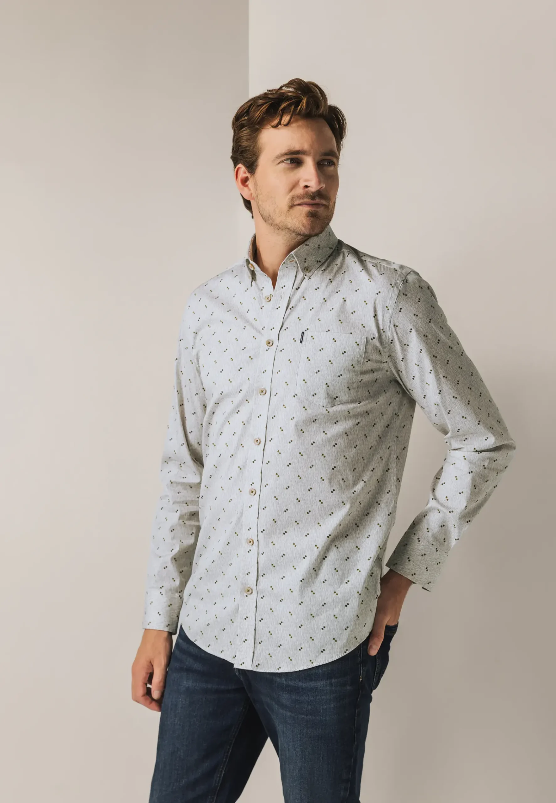 Hot Overhemd met all-over print Overhemden