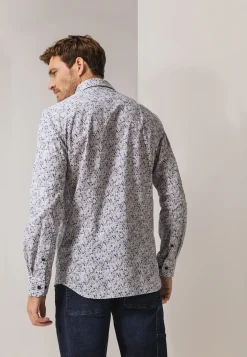 Overhemd met bloemenmotief Overhemden