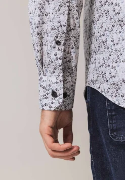 Overhemd met bloemenmotief Overhemden