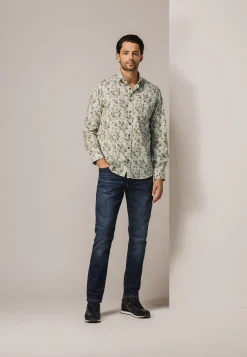 Overhemd met botanische print Overhemden