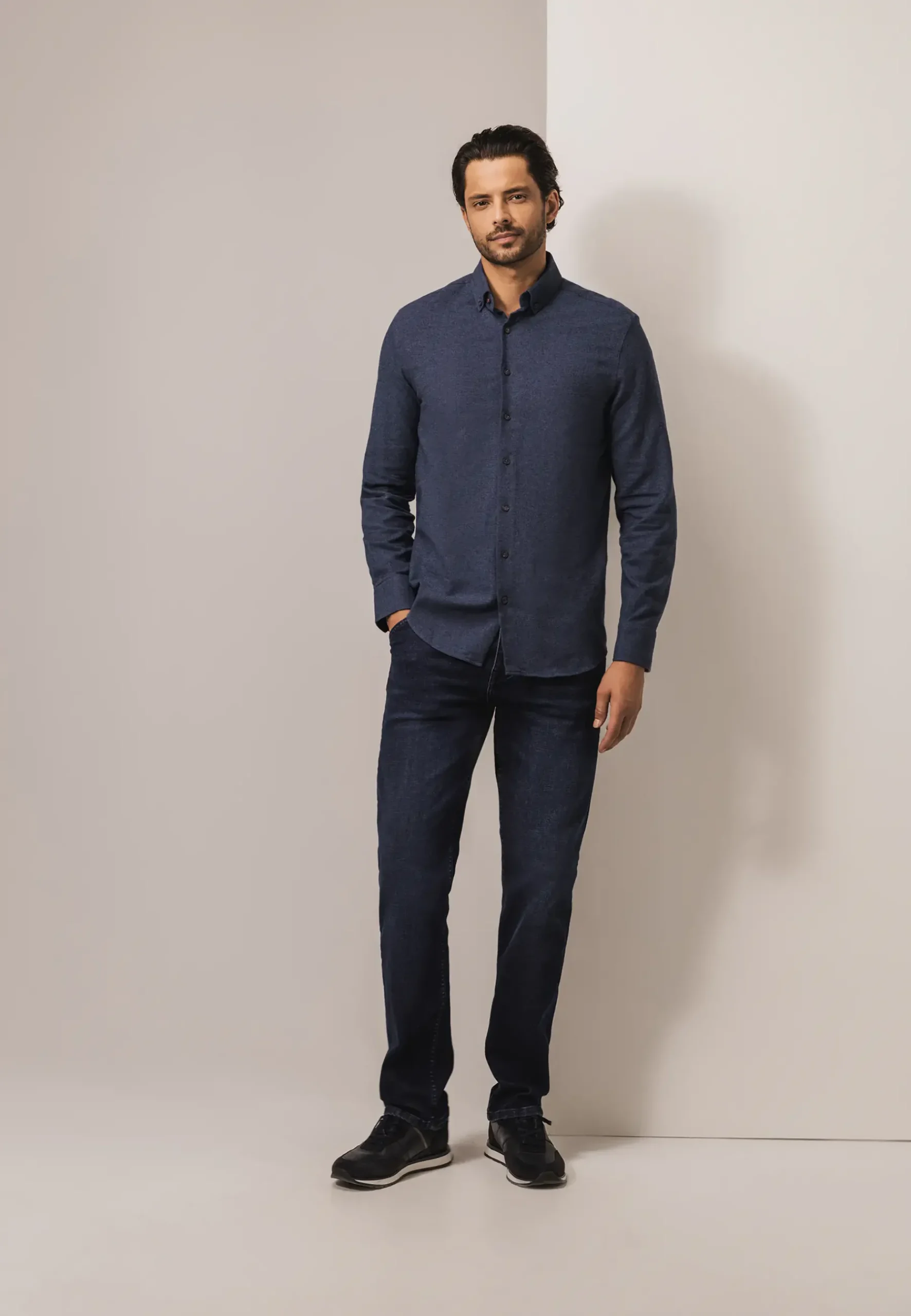 Overhemd met button-downkraag Overhemden