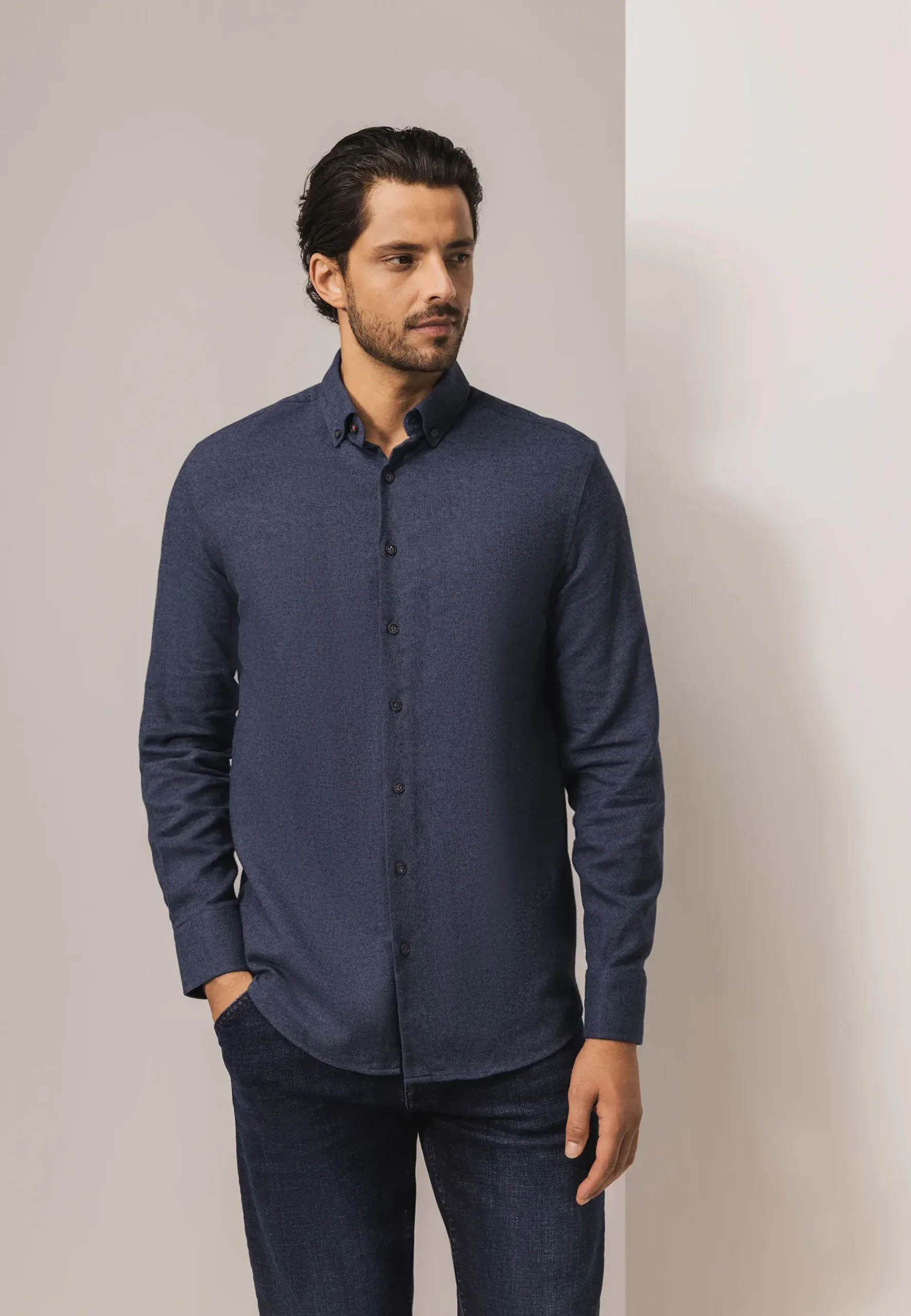 Overhemd met button-downkraag Overhemden