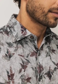 Clearance Overhemd met een botanische print Overhemden