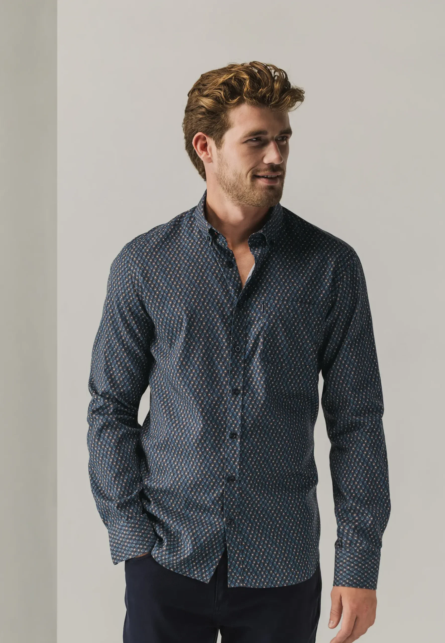 Best Overhemd met geometrische print Overhemden
