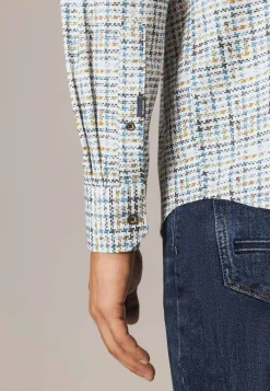 Clearance Overhemd met pied-de-poule dessin Overhemden