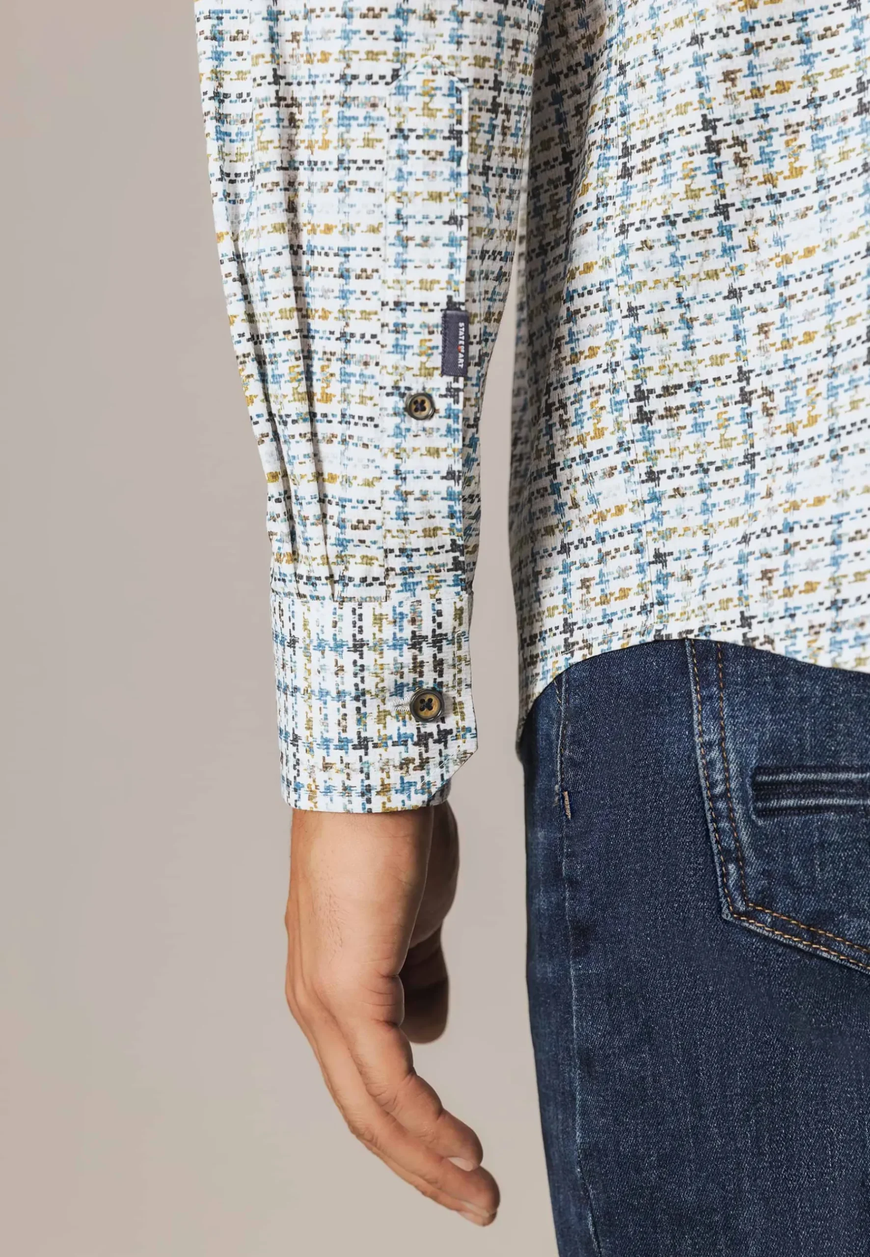 Clearance Overhemd met pied-de-poule dessin Overhemden