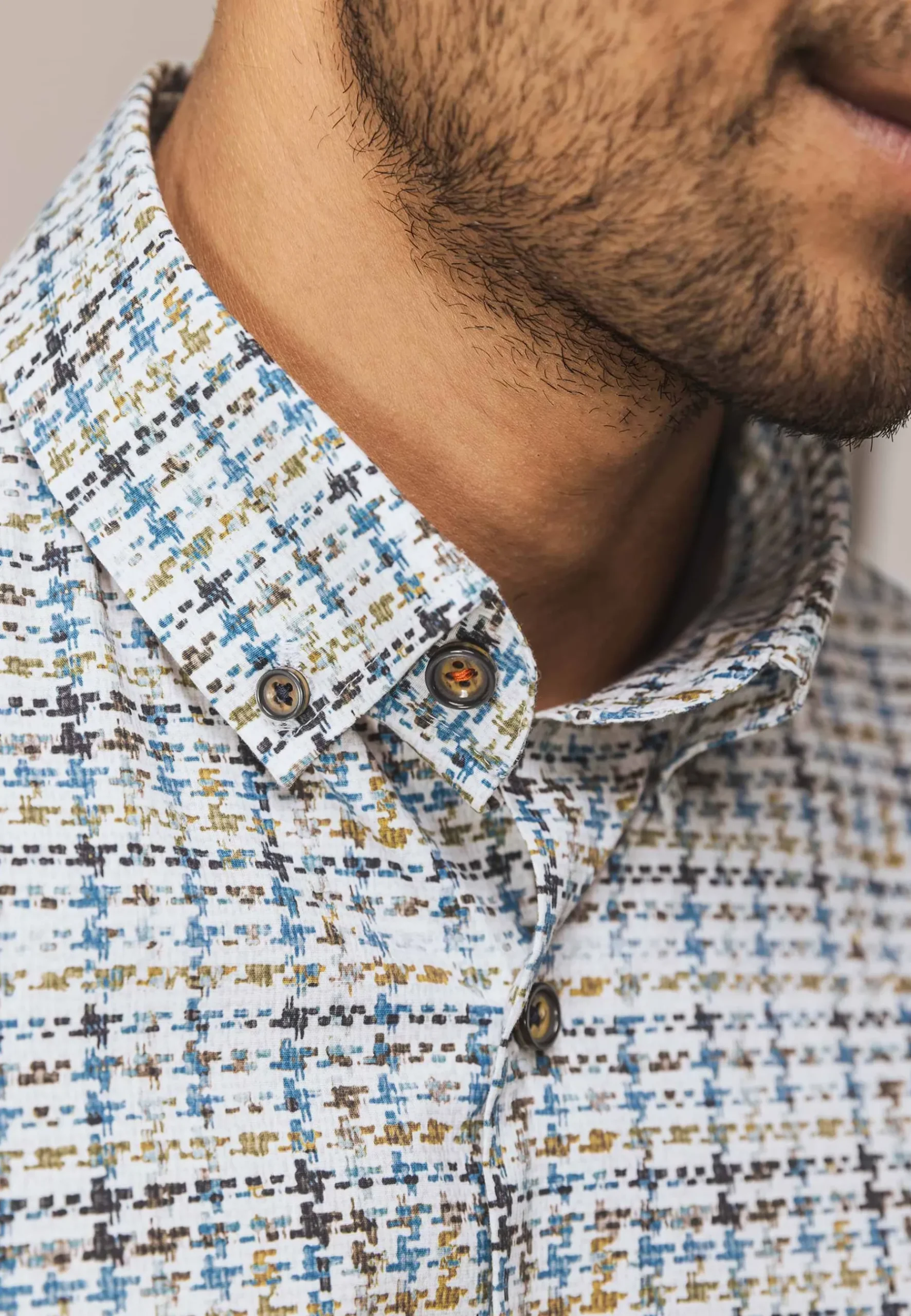 Clearance Overhemd met pied-de-poule dessin Overhemden