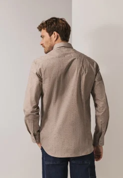 Best Overhemd met subtiele all-over print Overhemden