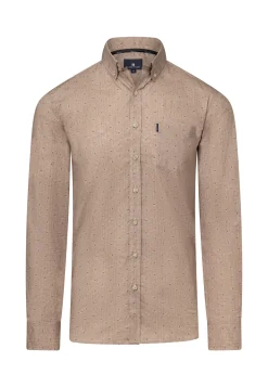 Best Overhemd met subtiele all-over print Overhemden