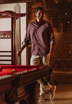 Hot Overhemd met subtiele all-over print Overhemden