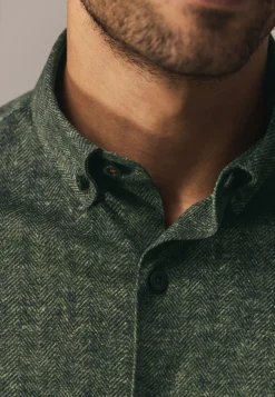 Discount Overhemd met visgraatpatroon Overhemden