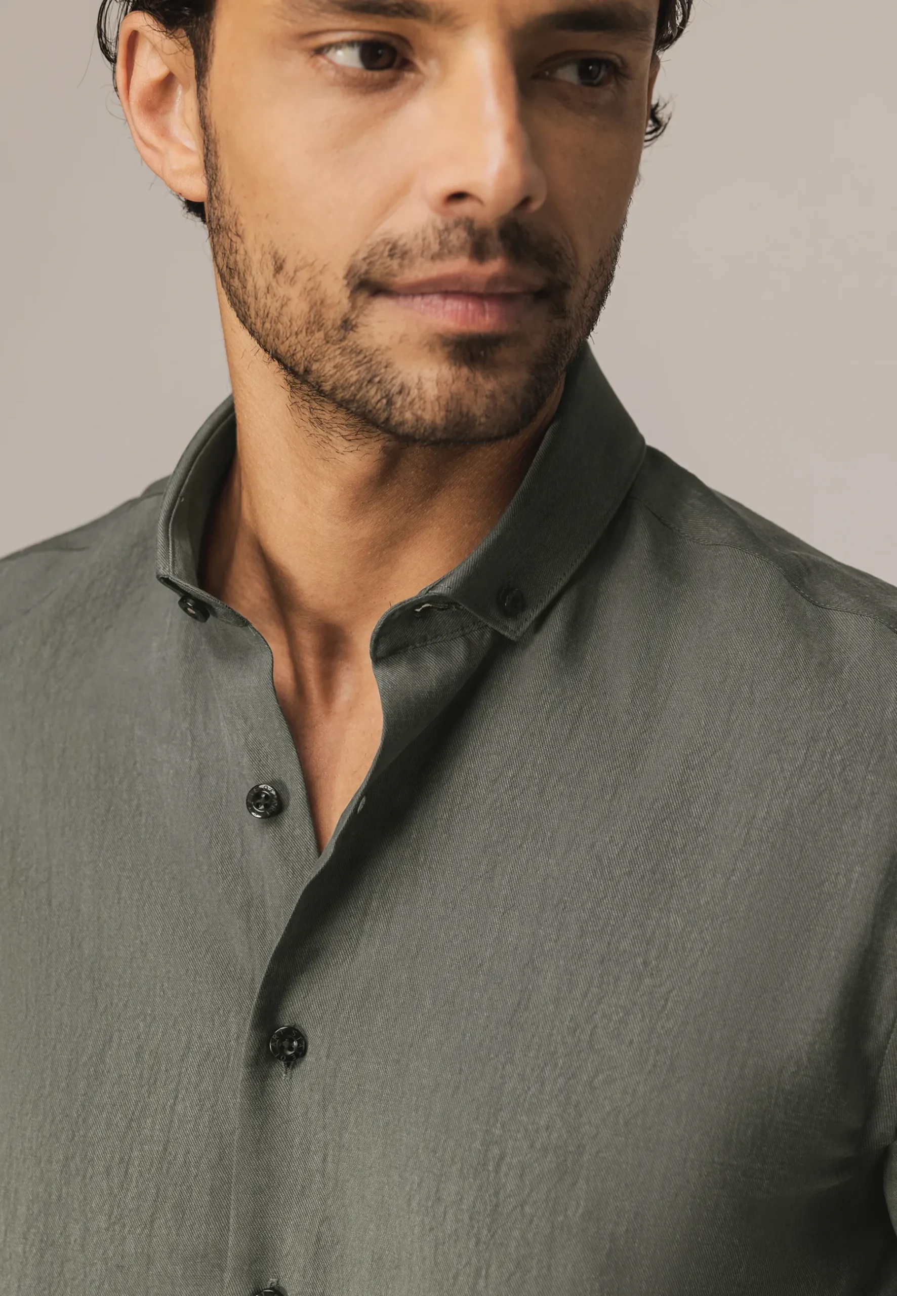 Overhemd van een lyocellblend Overhemden