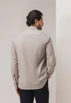 Outlet Overhemd van gemêleerde twillstof Overhemden