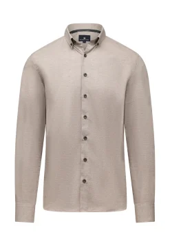 Outlet Overhemd van gemêleerde twillstof Overhemden