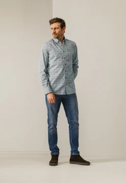 Clearance Overhemd van katoen met stretch Overhemden