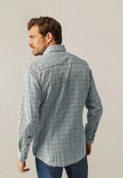 Clearance Overhemd van katoen met stretch Overhemden