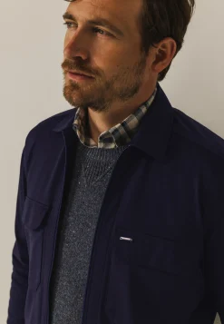 Sale Overshirt met twee klepzakken Overshirts|Overhemden