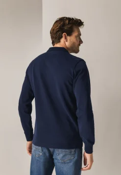 Outlet Polo met structuurgebreide kraag Polo's