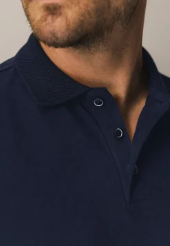 Outlet Polo met structuurgebreide kraag Polo's