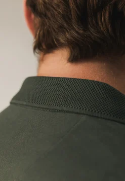 Discount Polo met structuurgebreide kraag Polo's