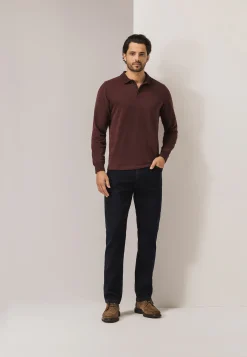 Best Polo met structuurgebreide kraag Polo's