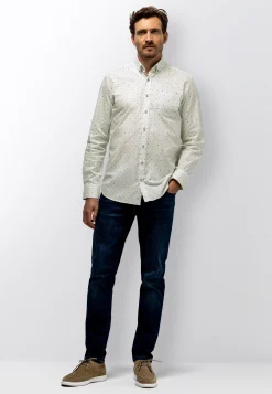 Discount Poplin overhemd met all-over print Overhemden