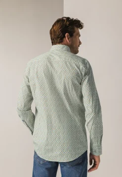 Discount Poplin overhemd met all-over print Overhemden