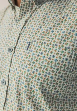 Discount Poplin overhemd met all-over print Overhemden