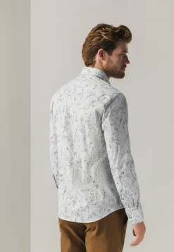 Hot Poplin overhemd met all-over print Overhemden