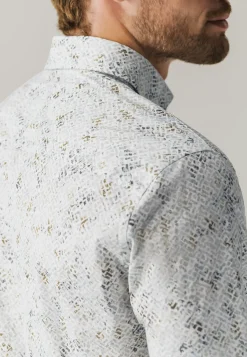 Hot Poplin overhemd met all-over print Overhemden