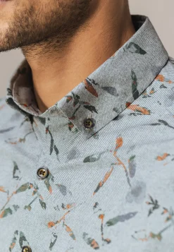 New Poplin overhemd met all-over print Overhemden