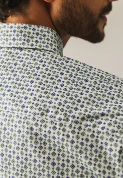 New Poplin overhemd met all-over print Overhemden